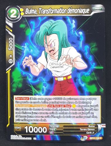 carte Dragon Ball Super Card Game Fr Unison Warrior Vermilion Bloodline BT11-102 C (2020) bandai bulma transformation démoniaque dbscg 