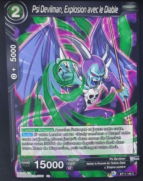 carte Dragon Ball Super Card Game Fr Unison Warrior Vermilion Bloodline BT11-145 C (2020) bandai psi devilman explosion avec le diable dbscg 
