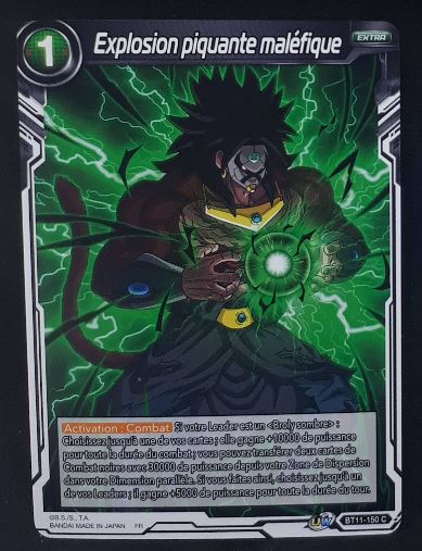 carte Dragon Ball Super Card Game Fr Unison Warrior Vermilion Bloodline BT11-150 C (2020) bandai explosion piquante maléfique dbscg 