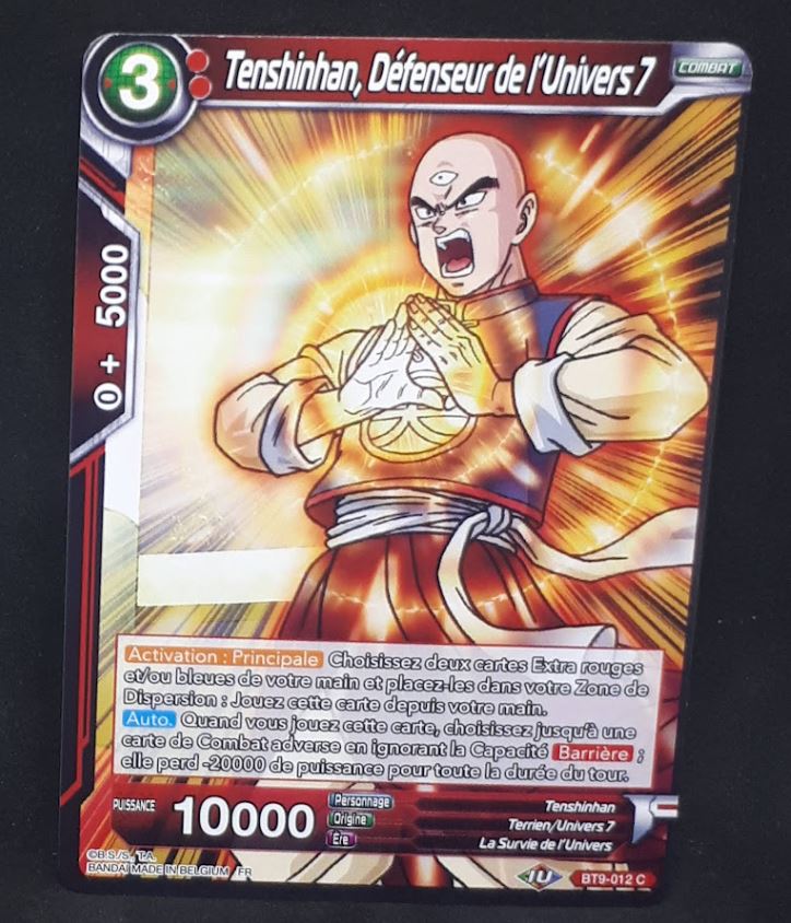 carte Dragon Ball Super Card Game Fr Universal Onslaught BT9-012 C (2020) bandai tenshinhan defenseur de l univers 7 dbscg