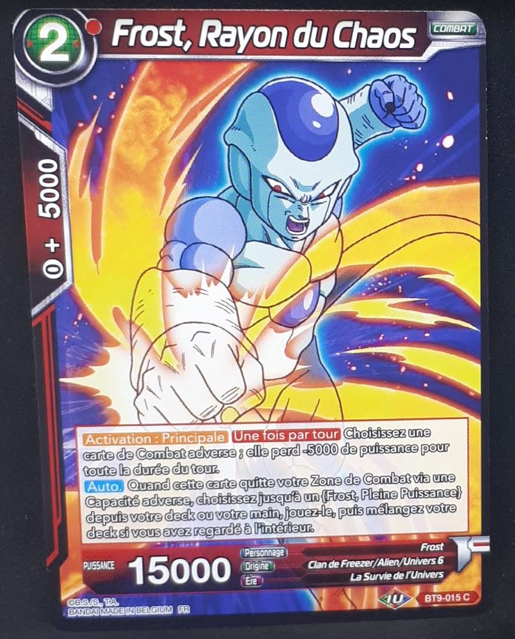 carte Dragon Ball Super Card Game Fr Universal Onslaught BT9-015 C (2020) bandai frost rayon du chaos dbscg