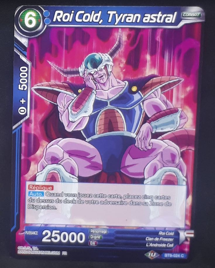 carte Dragon Ball Super Card Game Fr Universal Onslaught BT9-024 C (2020) bandai roi cold tyran astral dbscg