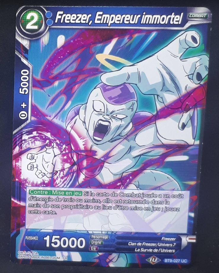 carte Dragon Ball Super Card Game Fr Universal Onslaught BT9-027 UC (2020) bandai freezer empereur immortel dbscg