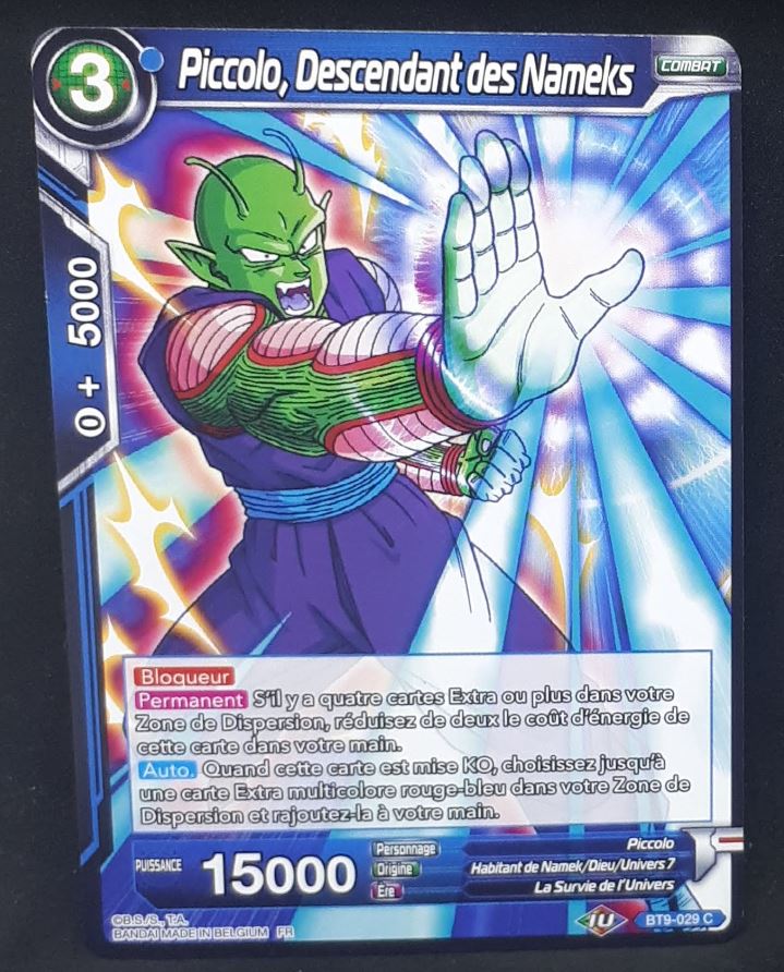 carte Dragon Ball Super Card Game Fr Universal Onslaught BT9-029 C (2020) bandai piccolo descendant des nameks dbscg