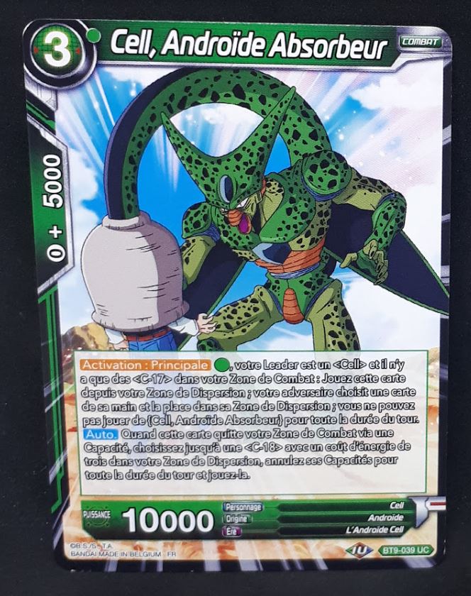 carte Dragon Ball Super Card Game Fr Universal Onslaught BT9-039 UC (2020) bandai cell androide absorbeur dbscg 
