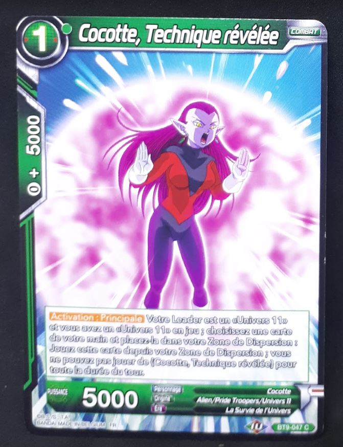 carte Dragon Ball Super Card Game Fr Universal Onslaught BT9-047 C (2020) bandai cocotte technique révélée dbscg cardamehdz 