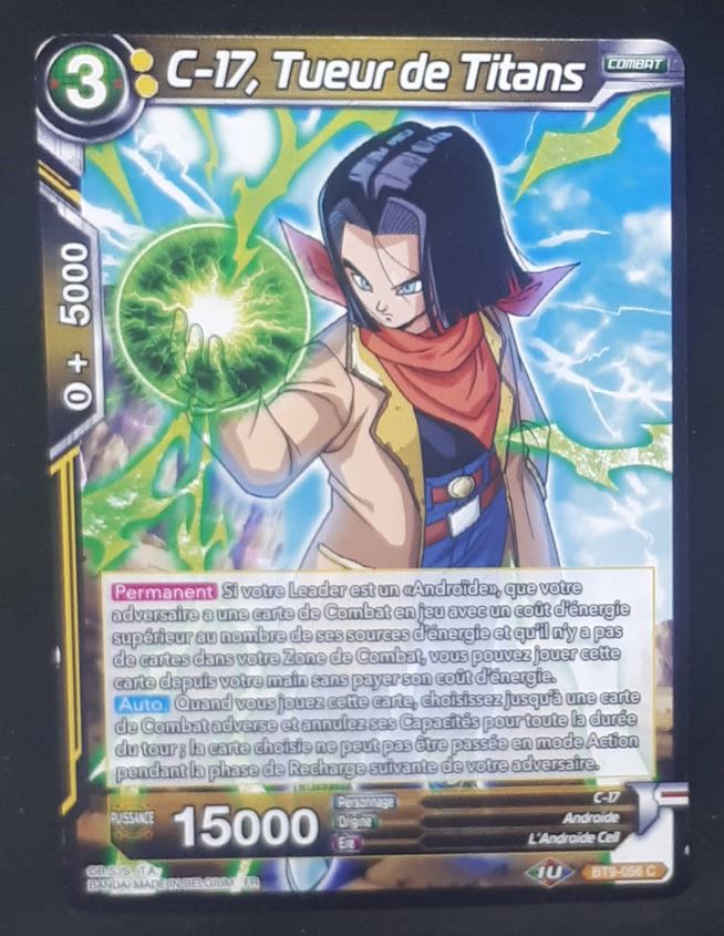 carte Dragon Ball Super Card Game Fr Universal Onslaught BT9-056 C (2020) bandai c 17 tueurs de titans dbscg