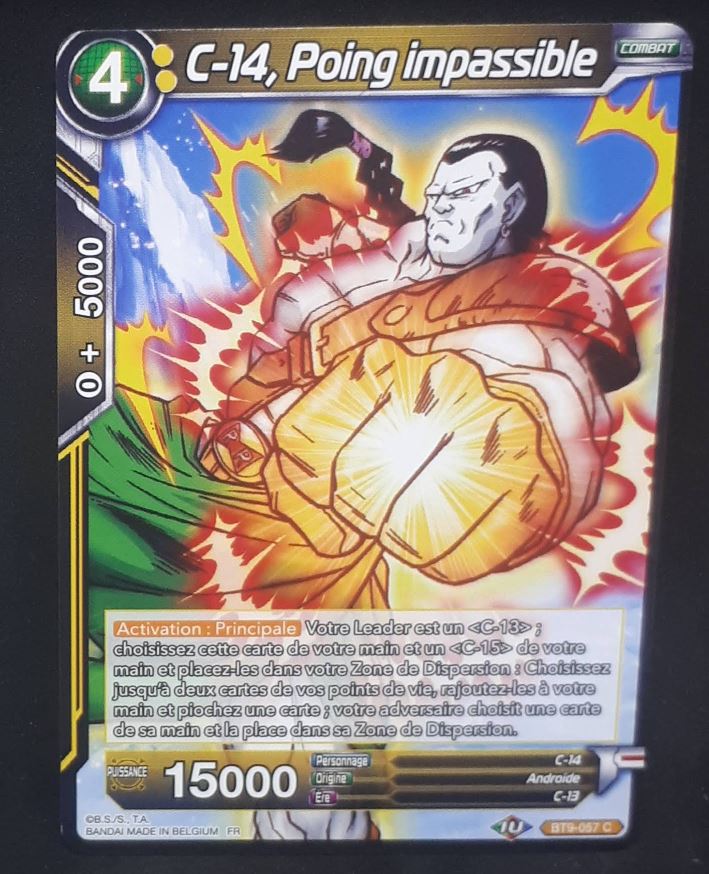 carte Dragon Ball Super Card Game Fr Universal Onslaught BT9-057 C (2020) bandai c14 poing impassible dbscg cardamehdz