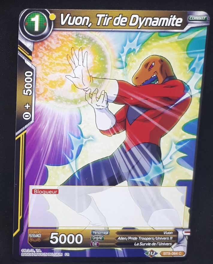 carte Dragon Ball Super Card Game Fr Universal Onslaught BT9-064 C (2020) bandai VUON TIR DE DYNAMITE dbscg