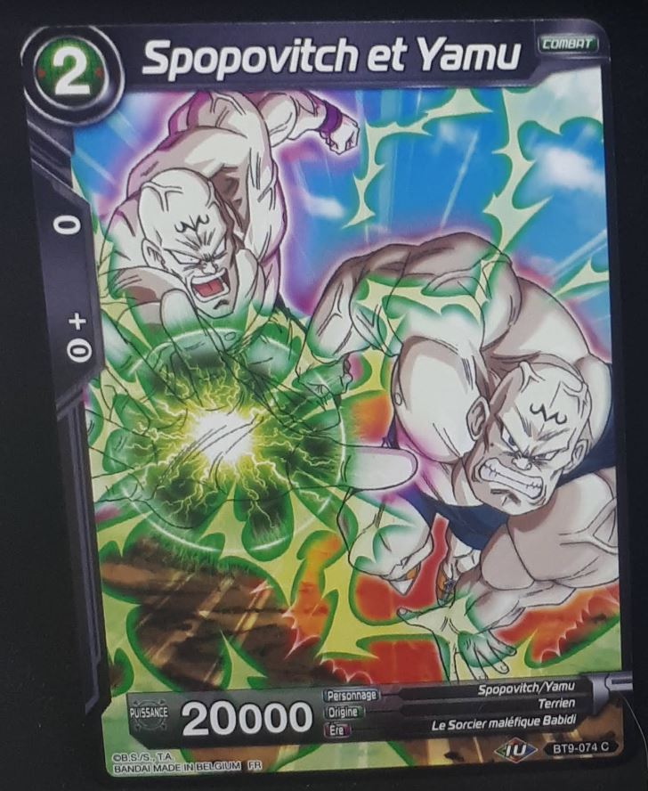 carte Dragon Ball Super Card Game Fr Universal Onslaught BT9-074 C (2020) bandai spopovitch yamu dbscg 
