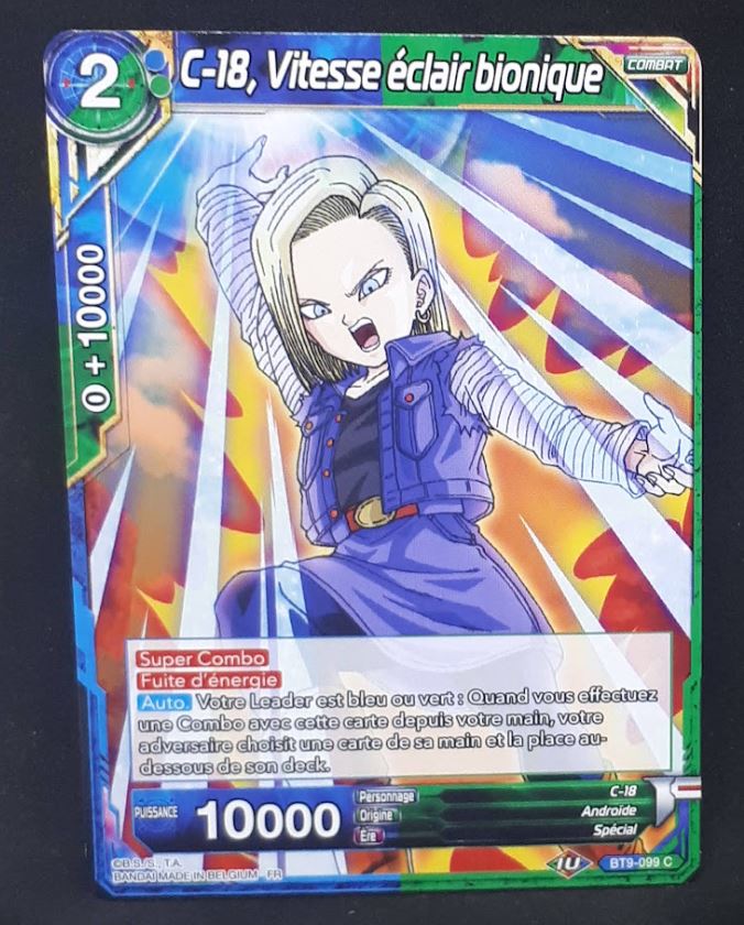 carte Dragon Ball Super Card Game Fr Universal Onslaught BT9-099 C (2020) bandai C 18 vitesse eclair bionique dbscg