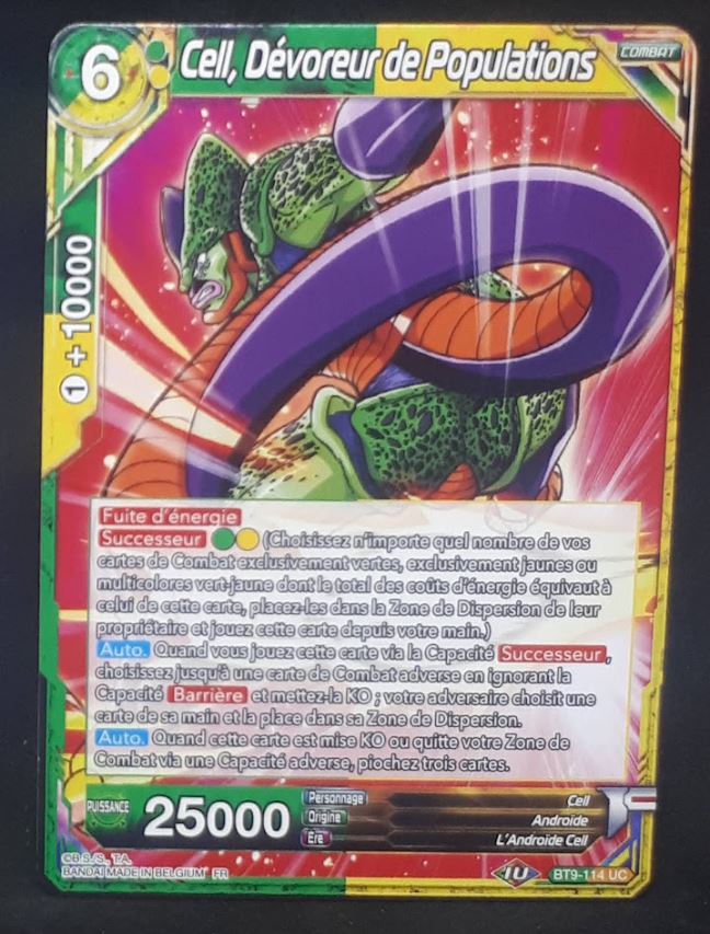 carte Dragon Ball Super Card Game Fr Universal Onslaught BT9-114 C (2020) bandai cell devoreur de populations dbscg