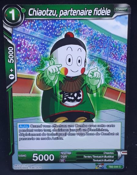 carte Dragon Ball Super Card Game Fr World Martial Arts Tournament TB2-044 C (2018) Chiaotzu, partenaire fidèle dbscg cardamehdz