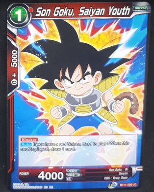 carte Dragon Ball Super Card Game US Unison Warrior Vermilion Bloodline BT11-008 C (2020) bandai songoku saiyan youth dbscg cardamehdz 