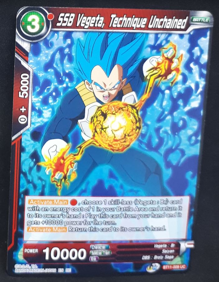carte Dragon Ball Super Card Game US Unison Warrior Vermilion Bloodline BT11-009 C (2020) bandai ssb vegeta technique unchained dbscg 