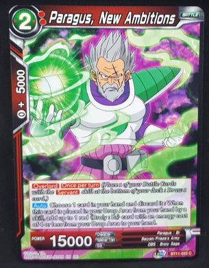 carte Dragon Ball Super Card Game US Unison Warrior Vermilion Bloodline BT11-022 C (2020) bandai paragus new ambitions dbscg cardamehdz 