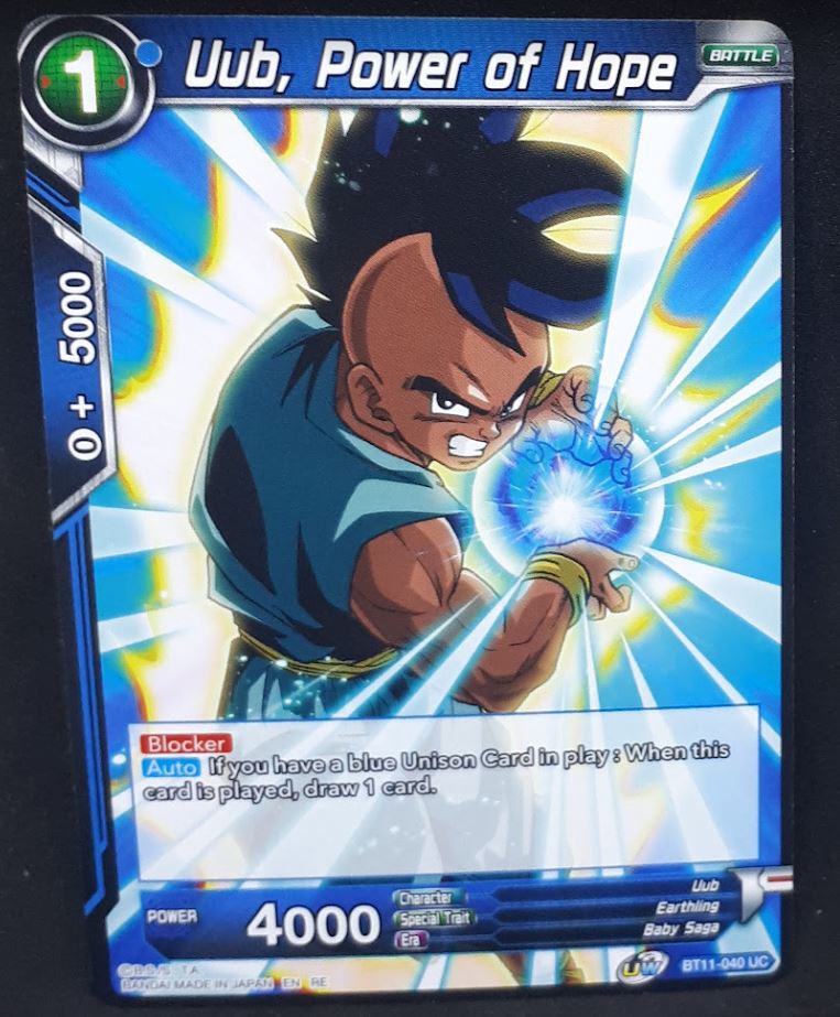 carte Dragon Ball Super Card Game US Unison Warrior Vermilion Bloodline BT11-040 C (2020) bandai uub power of hope dbscg cardamehdz 