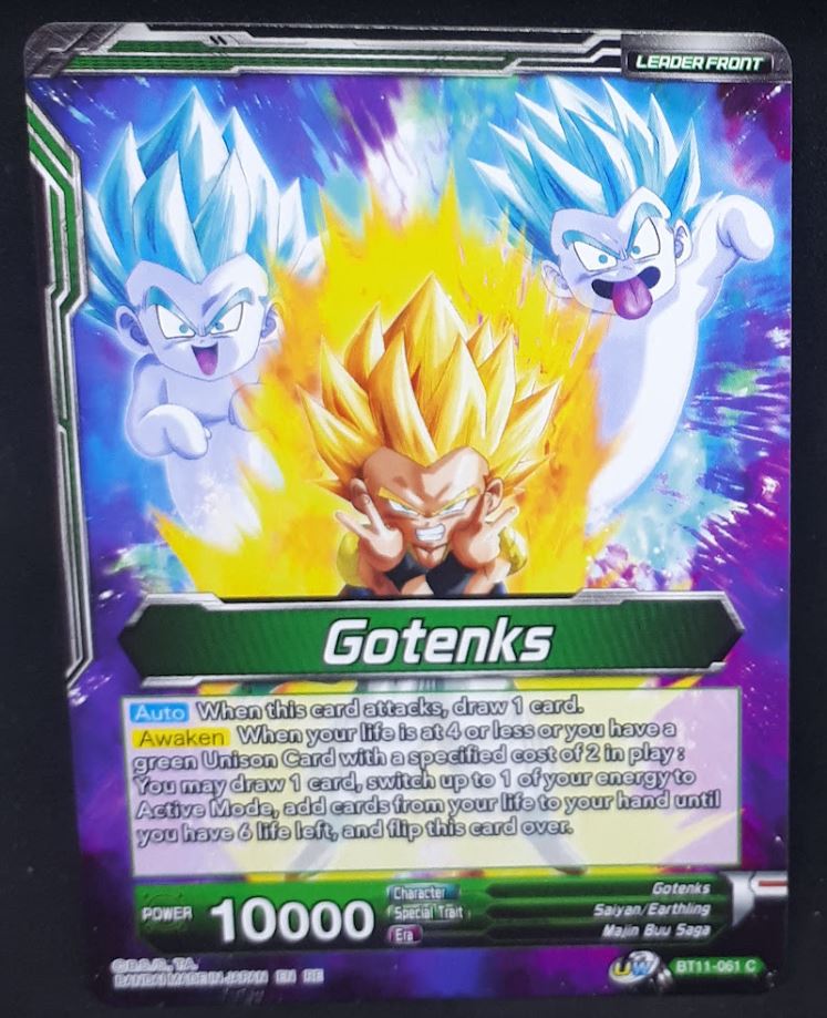 carte Dragon Ball Super Card Game US Unison Warrior Vermilion Bloodline BT11-061 C (2020) bandai gotenks dbscg cardamehdz