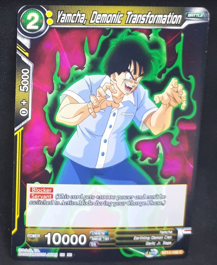 carte Dragon Ball Super Card Game US Unison Warrior Vermilion Bloodline BT11-100 C (2020) bandai yamcha demonic transformation dbscg cardamehdz
