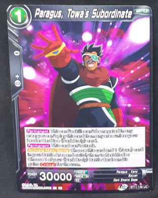 carte Dragon Ball Super Card Game US Unison Warrior Vermilion Bloodline BT11-136 UC (2020) bandai paragus towa's subordinate dbscg 