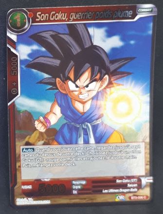 carte Dragon Ball Super Card Game Us Les Mondes Croises BT3-006 C (2018) (foil) bandai songoku guerrier poids plume dbscg 