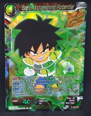 carte Dragon Ball Super Card Game Us Mythic Booster P-248 PR (2022) bandai Broly astonishing potential dbscg 