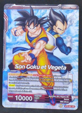 carte Dragon Ball Super Card Game destroyer king BT6-001 UC (2019) bandai songoku et vegeta-gogeta ssb fusion parfaite dbcsg 