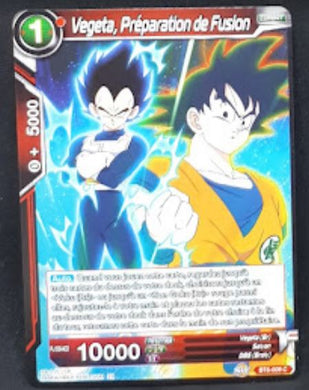 carte Dragon Ball Super Card Game destroyer king BT6-009 C (2019) bandai vegeta preparation de fusion dbcsg 