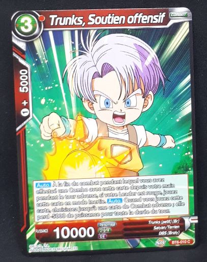 carte Dragon Ball Super Card Game destroyer king BT6-010 C (2019) bandai trunks soutien offensif dbcsg 