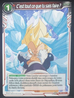 carte Dragon Ball Super Card Game destroyer king BT6-026 C (2019) bandai c'est tout ce que tu sais faire dbcsg 