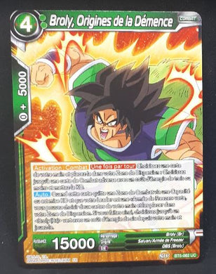 carte Dragon Ball Super Card Game destroyer king BT6-062 UC (2019) bandai broly origines de la démence dbcsg 