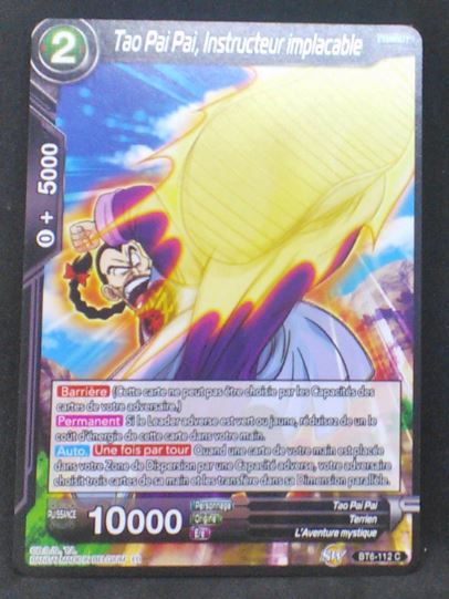 carte Dragon Ball Super Card Game destroyer king BT6-112 C (2019) bandai tao pai pai instructeur implacable dbcsg 