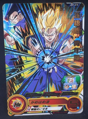 carte Super Dragon Ball Heroes Univers Mission Part 7 UM7-015 (2019) bandai songohan sdbh um cardamehdz