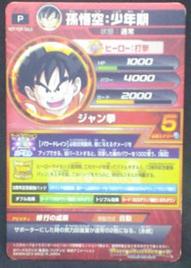 trading card game jcc carte Dragon Ball Heroes Jaakuryu Mission Carte hors series JPJ-01 (2013) bandai songoku dbh promo cardamehdz verso