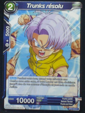 carte Dragon Ball Super Card Game Fr BT2-044 C Trunks résolu bandai 2018
