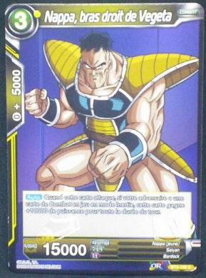 carte Dragon Ball Super Card Game Fr BT3-102C Nappa, bras droit de Vegeta bandai 2018