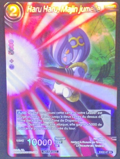 trading card game jcc carte Dragon Ball Super Card Game Fr Carte promo EX02-07 EX bandai Haru Haru Majin jumelle dbs cardamehdz