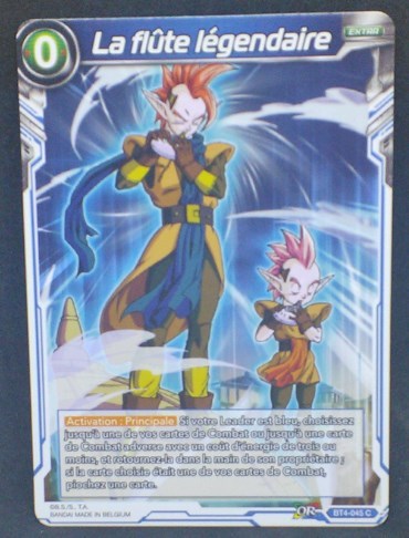 trading card game jcc carte Dragon Ball Super Card Game Fr Colossal Warfare BT4-045 C (2018) bandai La flûte légendaire tapion Minoshia dbs cardamehdz