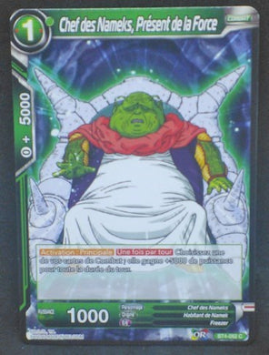 trading card game jcc carte Dragon Ball Super Card Game Fr Colossal Warfare BT4-052 C (2018) bandai Chef des Nameks Présent de la Force dbs cardamehdz