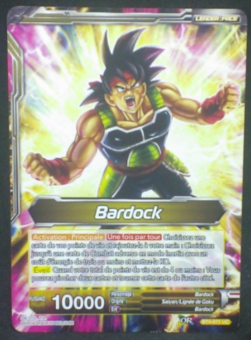 tcg carte Dragon Ball Super Card Game Fr Colossal Warfare BT4-071 UC (2018) Bardock dbscg cardamehdz