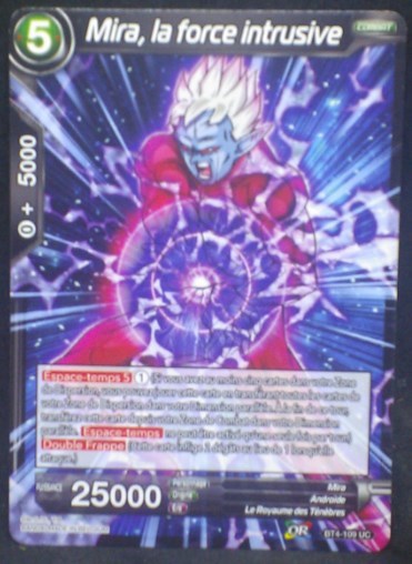 tcg carte Dragon Ball Super Card Game Fr Colossal Warfare BT4-109 UC (2018) Mira la force intrusive dbscg cardamehdz