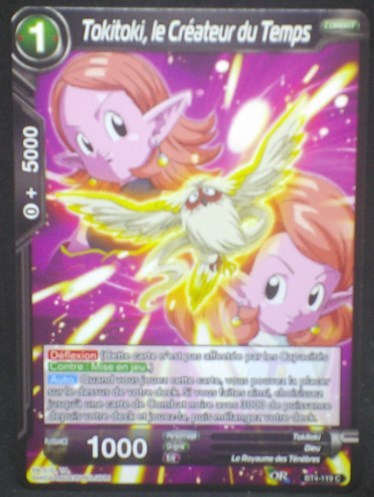 tcg jcc carte Dragon Ball Super Card Game Fr Colossal Warfare BT4-119 C (2018) Tokitoki le Créateur du Temps dbscg cardamehdz