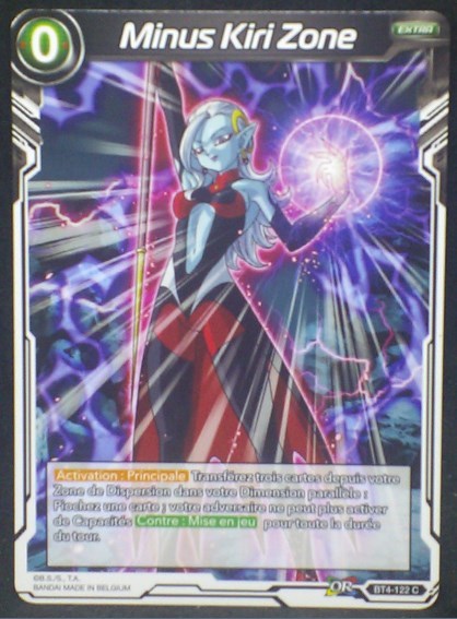 tcg carte Dragon Ball Super Card Game Fr Colossal Warfare BT4-122 C (2018) Minus Kiri Zone dbscg cardamehdz