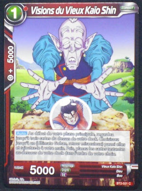 carte Dragon Ball Super Card Game Fr Part 2 BT2-021C Visions du Vieux Kaio Shin bandai 2018
