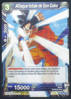carte Dragon Ball Super Card Game Fr Part 2 BT2-038UC Attaque totale de Son Goku bandai 2018