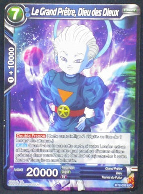 carte Dragon Ball Super Card Game Fr Part 2 BT2-059UC Le Grand Prêtre, Dieu des Dieux bandai 2018