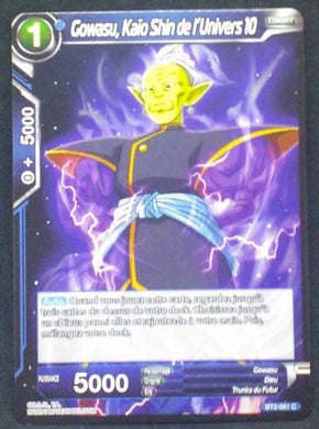 carte Dragon Ball Super Card Game Fr Part 2 BT2-061C Gowasu, Kaïo Shin de l Univers 10 bandai 2018