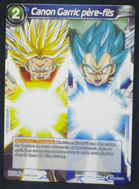 carte Dragon Ball Super Card Game Fr Part 2 BT2-063C Canon Garric père fils bandai 2018