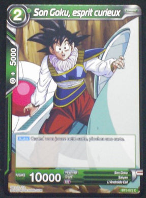 carte Dragon Ball Super Card Game Fr Part 2 BT2-072C Son Goku, esprit curieux bandai 2018