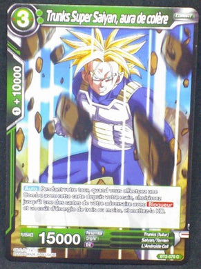 carte Dragon Ball Super Card Game Fr Part 2 BT2-079C Trunks Super Saiyan, aura de colère bandai 2018